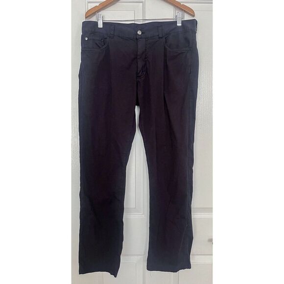 Canali Men's Italy Pants Dark‎ Blue Regular Fit Sz 52 (36x30) - Picture 1 of 9
